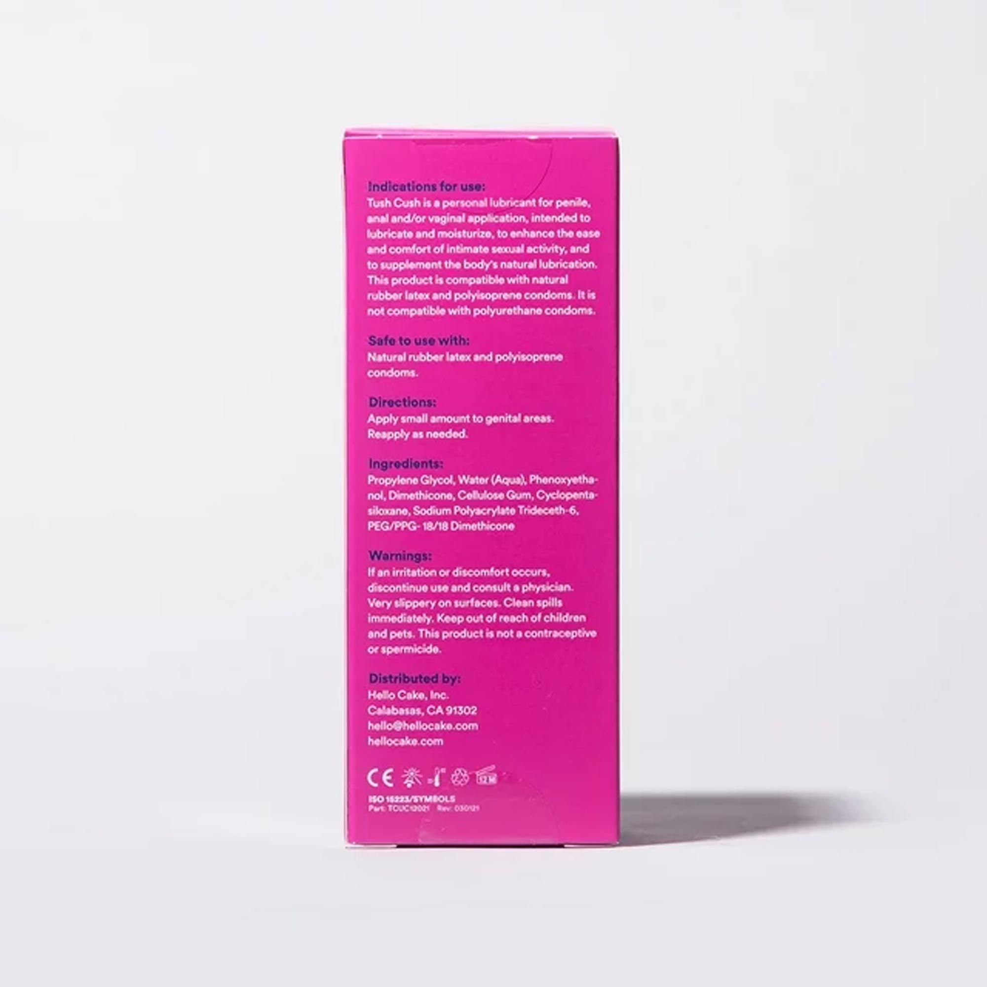 Hello Cake Tush Cush Lube, Personal Jelly Lubricant, Unisex, 1.7 fl oz - Imagen 2